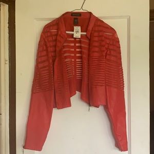 Red Ashley Stewart jacket